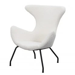 Naturoo Relaxsessel Northway - Teddyfell - Weiß