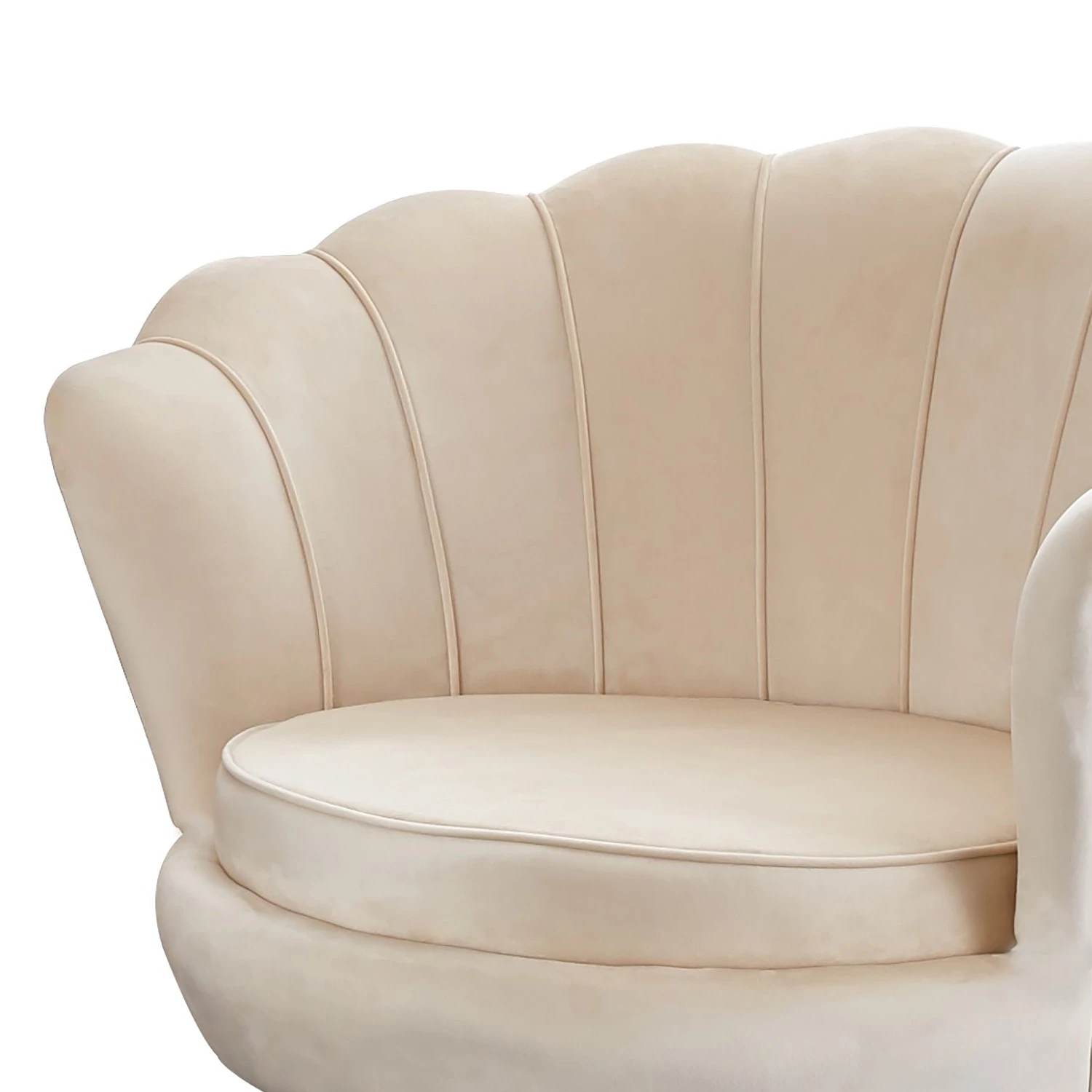 Norrwood Sessel Ralemo - Samt - Creme 5 Norrwood Sessel Ralemo - Samt - Creme – Bild 5