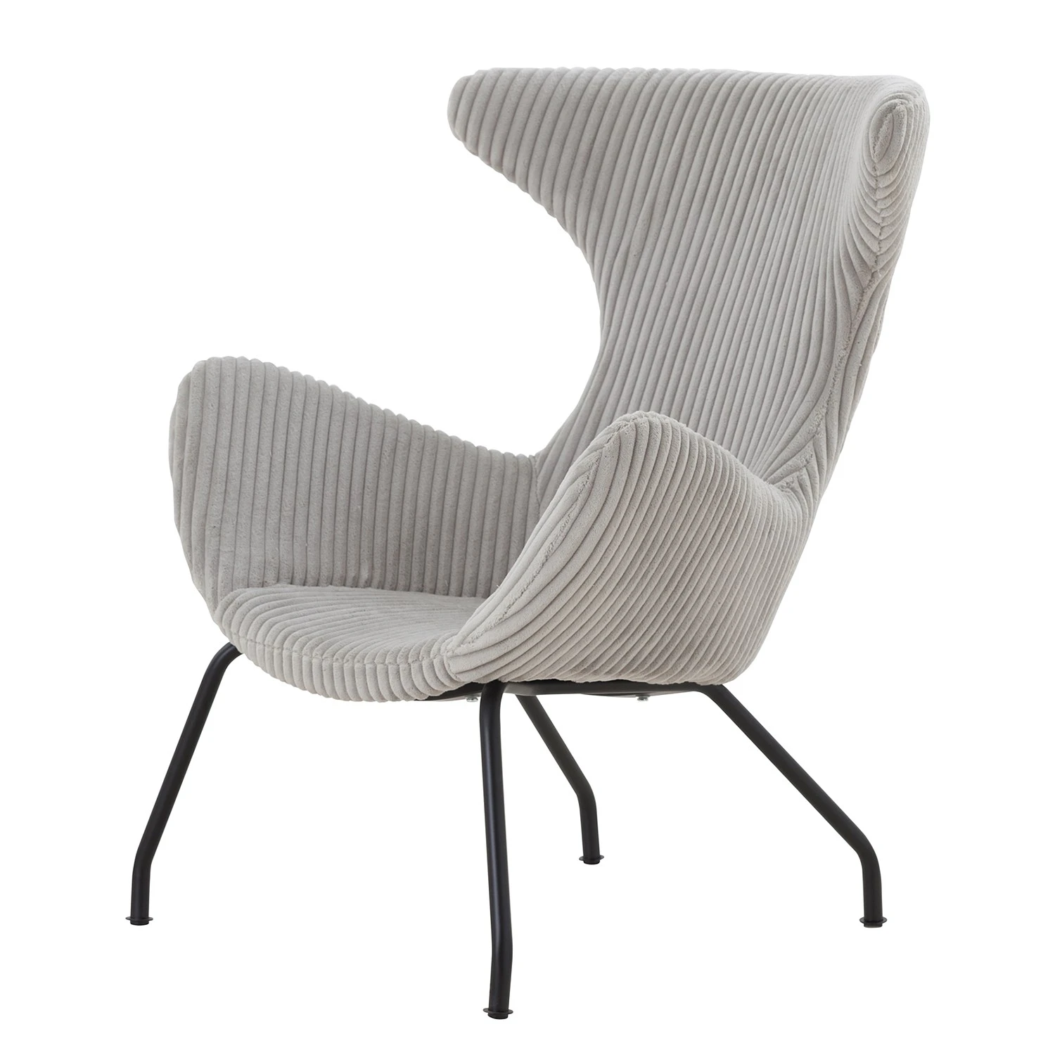 Norrwood Relaxsessel Sierpe - Cord - Grau 1 Norrwood Relaxsessel Sierpe - Cord - Grau