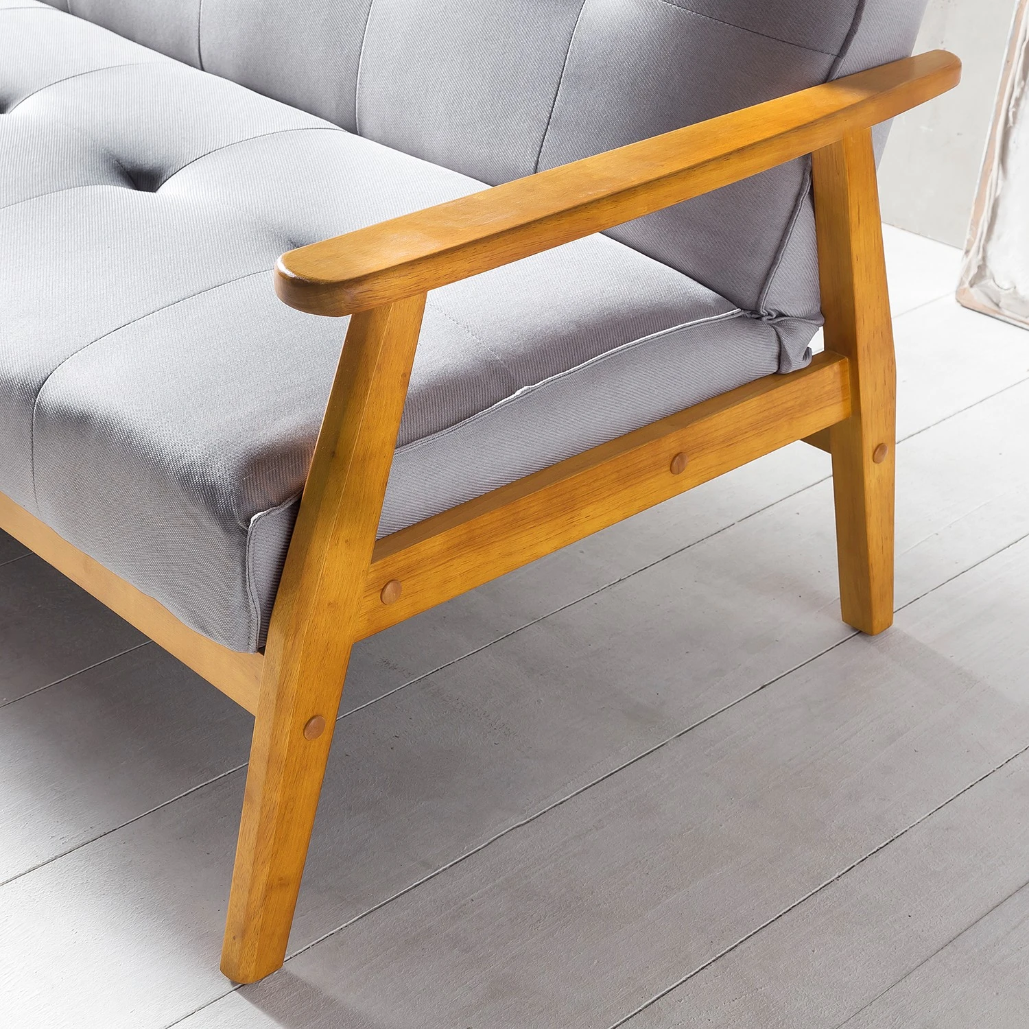 Norrwood Schlafsofa Boss I - Webstoff - Lichtgrau - Mit Schlaffunktion 8 Norrwood Schlafsofa Boss I - Webstoff - Lichtgrau - Mit Schlaffunktion – Bild 8