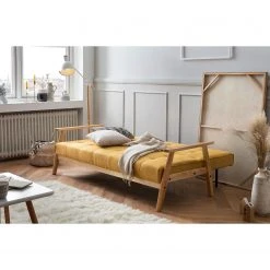 Norrwood Schlafsofa Pamban I - Strukturstoff - Senfgelb -Wohnzimmermöbel boutique en ligne 1000339587 220329 021 MOOD DETAILS P000000001000339587 mood