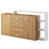 Loftscape Sideboard Littor - Weiß / Eiche Grandson Dekor