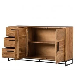 Ars manufacti Sideboard Woodson II - Akazie massiv / Metall - Akazie Hellbraun -Wohnzimmermöbel boutique en ligne 1000339802 220311 032 DETAILS P000000001000339802