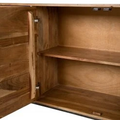 Ars manufacti Sideboard Woodson II - Akazie massiv / Metall - Akazie Hellbraun -Wohnzimmermöbel boutique en ligne 1000339802 220311 048 DETAILS P000000001000339802