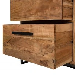 Ars manufacti Sideboard Woodson II - Akazie massiv / Metall - Akazie Hellbraun -Wohnzimmermöbel boutique en ligne 1000339802 220311 050 DETAILS P000000001000339802