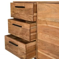 Ars manufacti Sideboard Woodson II - Akazie massiv / Metall - Akazie Hellbraun -Wohnzimmermöbel boutique en ligne 1000339802 220311 052 DETAILS P000000001000339802