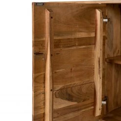 Ars manufacti Sideboard Woodson II - Akazie massiv / Metall - Akazie Hellbraun -Wohnzimmermöbel boutique en ligne 1000339802 220311 055 DETAILS P000000001000339802