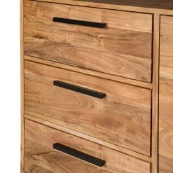 Ars manufacti Sideboard Woodson II - Akazie massiv / Metall - Akazie Hellbraun -Wohnzimmermöbel boutique en ligne 1000339802 220311 058 DETAILS P000000001000339802