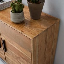 Ars manufacti Sideboard Woodson II - Akazie massiv / Metall - Akazie Hellbraun -Wohnzimmermöbel boutique en ligne 1000339802 220311 077 DETAILS P000000001000339802