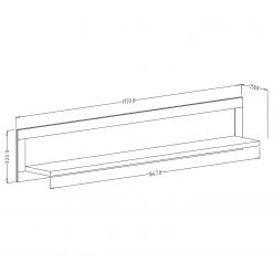 Ridgevalley Wandboard Emmanuela - Dunkelgrün -Wohnzimmermöbel boutique en ligne 1000339973 220317 500 SKETCH DETAILS P000000001000339973 sketch