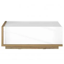 Loftscape Couchtisch Lahntal - Hochglanz Weiß / Risseiche Dekor -Wohnzimmermöbel boutique en ligne 1000339979 220317 040 DETAILS P000000001000339979