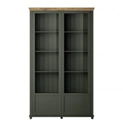 Ridgevalley Vitrinenschrank Emmanuela - Dunkelgrün -Wohnzimmermöbel boutique en ligne 1000339983 220317 040 DETAILS P000000001000339983