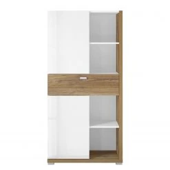 Loftscape Highboard Lahntal - Hochglanz Weiß / Risseiche Dekor 6 Loftscape Highboard Lahntal - Hochglanz Weiß / Risseiche Dekor -Wohnzimmermöbel boutique en ligne 1000340002 220317 040 DETAILS P000000001000340002
