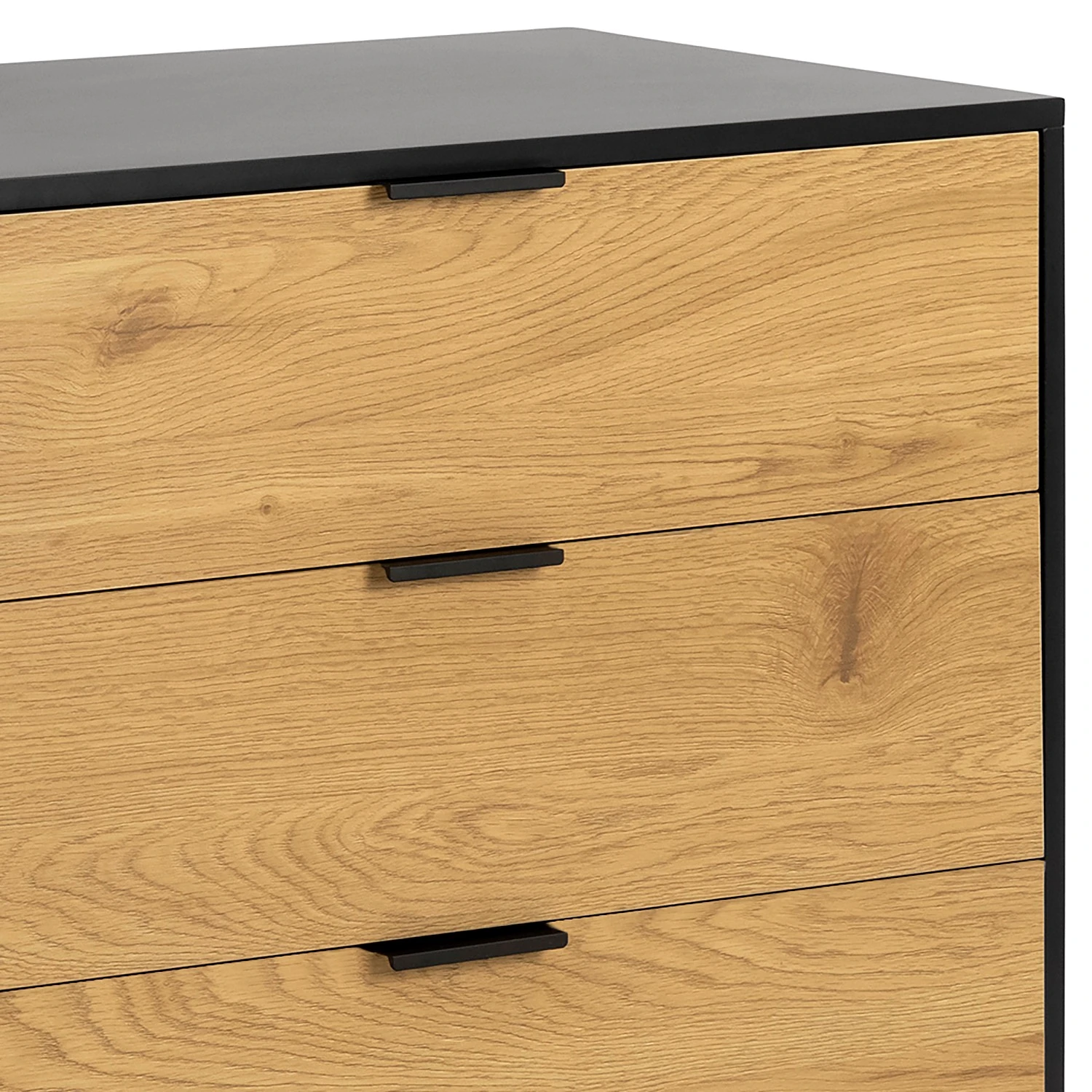 Red Living Sideboard Coogee III - Eiche Dekor / Schwarz 6 Red Living Sideboard Coogee III - Eiche Dekor / Schwarz – Bild 6