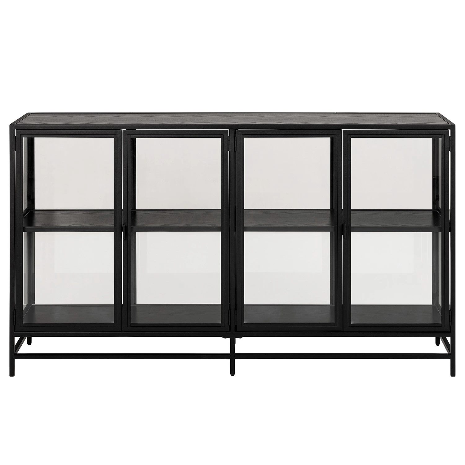 Red Living Sideboard Coogee IV - Glas / Metall - Schwarz 5 Red Living Sideboard Coogee IV - Glas / Metall - Schwarz – Bild 5