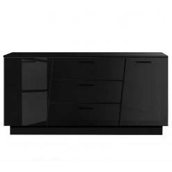 Fredriks Sideboard Reedley - Hochglanz Schwarz -Wohnzimmermöbel boutique en ligne 1000340455 220322 030 DETAILS P000000001000340455