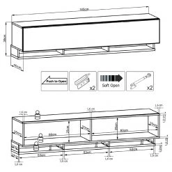 Fredriks TV-Wand Bylas (4-teilig) - Hochglanz Schwarz 16 Fredriks TV-Wand Bylas (4-teilig) - Hochglanz Schwarz -Wohnzimmermöbel boutique en ligne 1000340457 220322 501 SKETCH DETAILS P000000001000340457 sketch