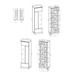 Fredriks TV-Wand Bylas (4-teilig) - Hochglanz Schwarz 18 Fredriks TV-Wand Bylas (4-teilig) - Hochglanz Schwarz -Wohnzimmermöbel boutique en ligne 1000340457 220322 503 SKETCH DETAILS P000000001000340457 sketch