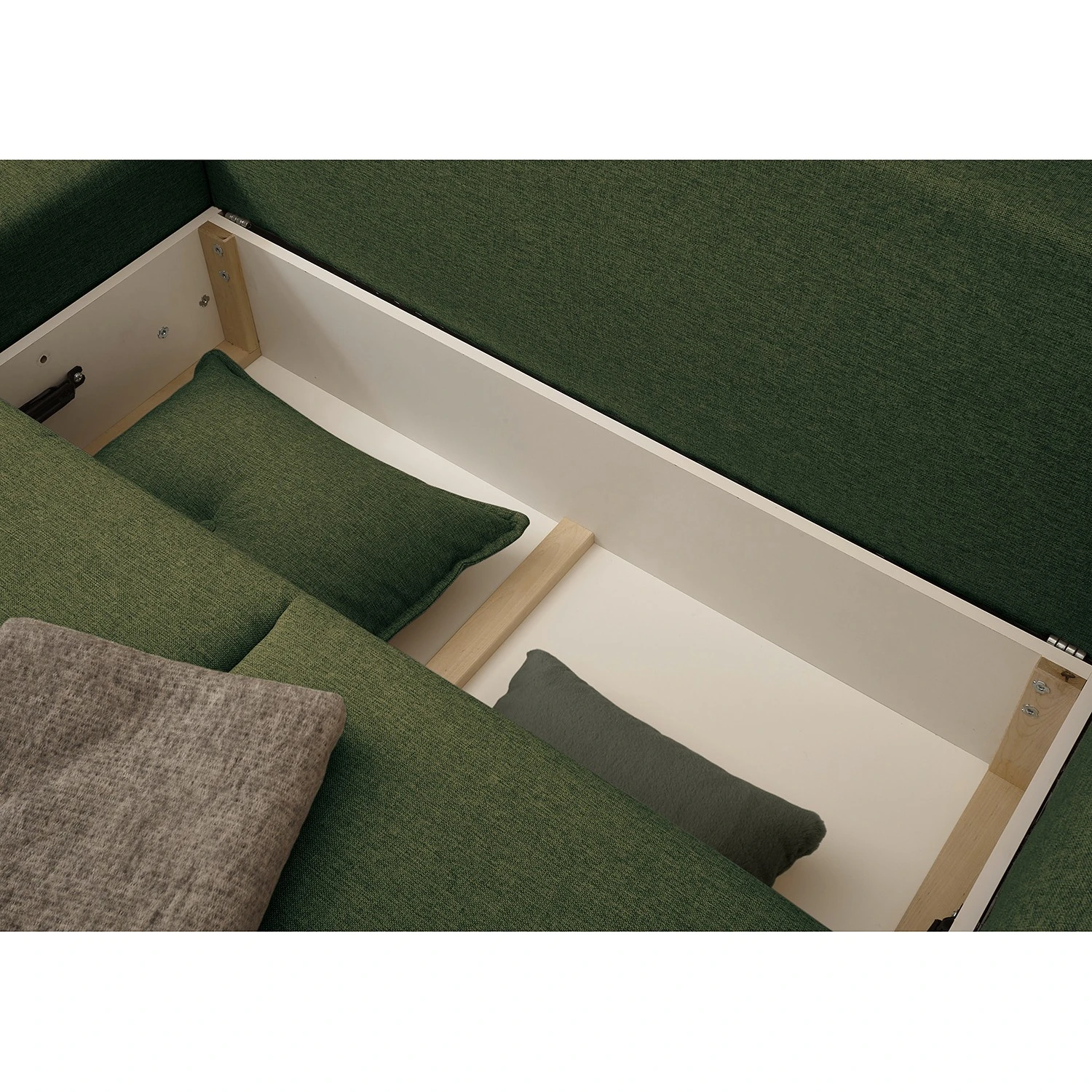 Mørteens Ecksofa Rutherford II - Webstoff Denga / Microfaser Laci: Antikgrün / Grün - Ottomane beidseitig montierbar 7 Mørteens Ecksofa Rutherford II - Webstoff Denga / Microfaser Laci: Antikgrün / Grün - Ottomane beidseitig montierbar – Bild 7