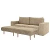 Sofa Looks-V1 (3-Sitzer) - Webstoff Folmar: Karamell