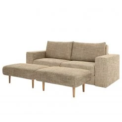 Sofa Looks-V1 (3-Sitzer) - Webstoff Folmar: Karamell