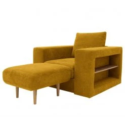 Sessel Looks V-2 - Microfaser Marta: Senfgelb