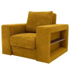 Sessel Looks V-2 - Microfaser Marta: Senfgelb -Wohnzimmermöbel boutique en ligne 1000340585 220520 040 DETAILS P000000001000340585