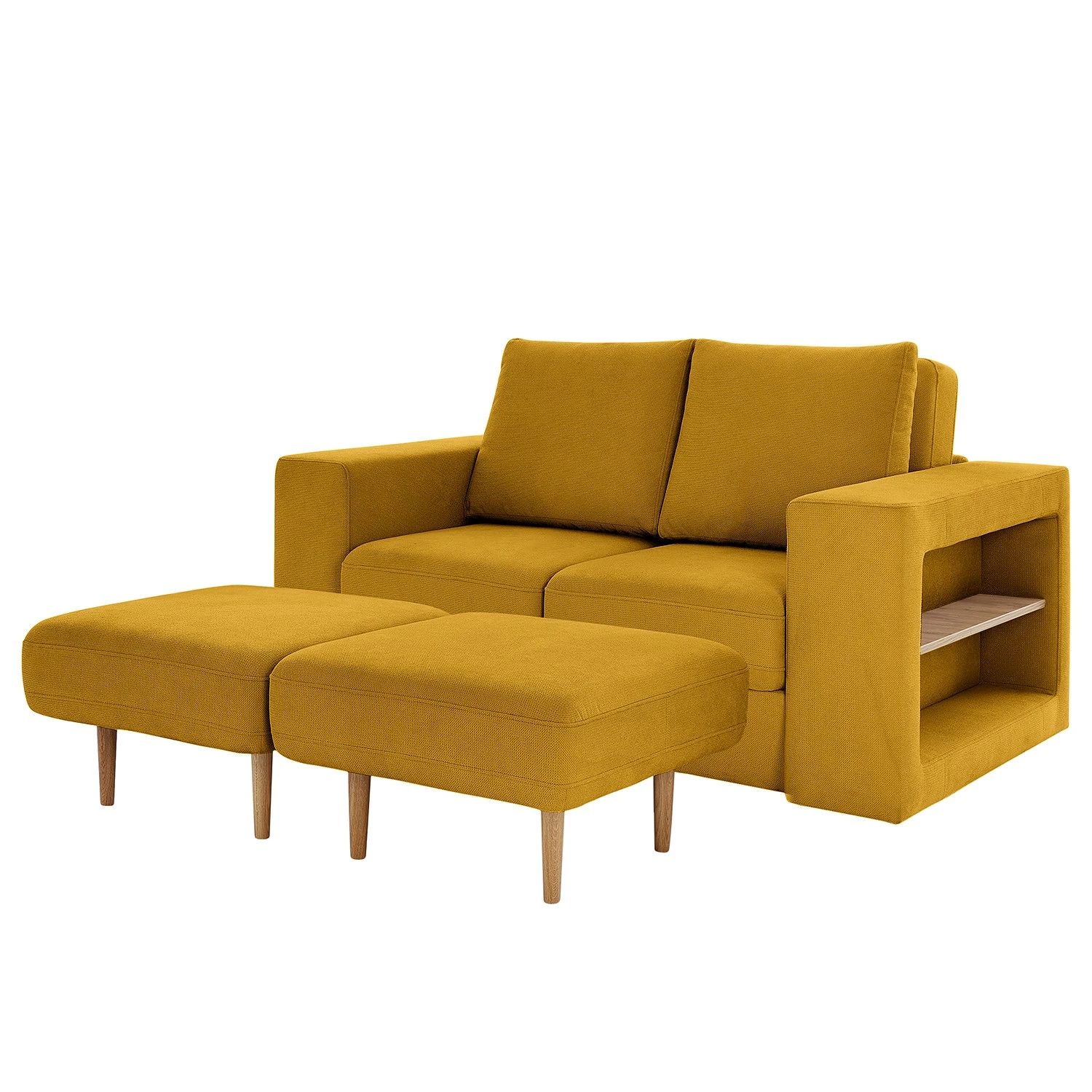 Looks by Wolfgang Joop Sofa Looks V-2 (2-Sitzer) - Microfaser Marta: Senfgelb - Breite: 172 cm 1 Looks by Wolfgang Joop Sofa Looks V-2 (2-Sitzer) - Microfaser Marta: Senfgelb - Breite: 172 cm