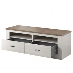 Loftscape TV-Lowboard Kilcar - Pinie Weiß / Trüffel -Wohnzimmermöbel boutique en ligne 1000341635 220323 031 DETAILS P000000001000341635