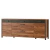 Red Living Sideboard Belchatow I - Eiche Dekor / Anthrazit