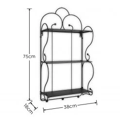 Loftscape Wandregal Konstanze - Metall - Schwarz -Wohnzimmermöbel boutique en ligne 1000341928 220323 500 SKETCH DETAILS P000000001000341928 sketch