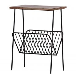 Red Living Beistelltisch Ugo V - Mango massiv / Metall - Mango / Schwarz