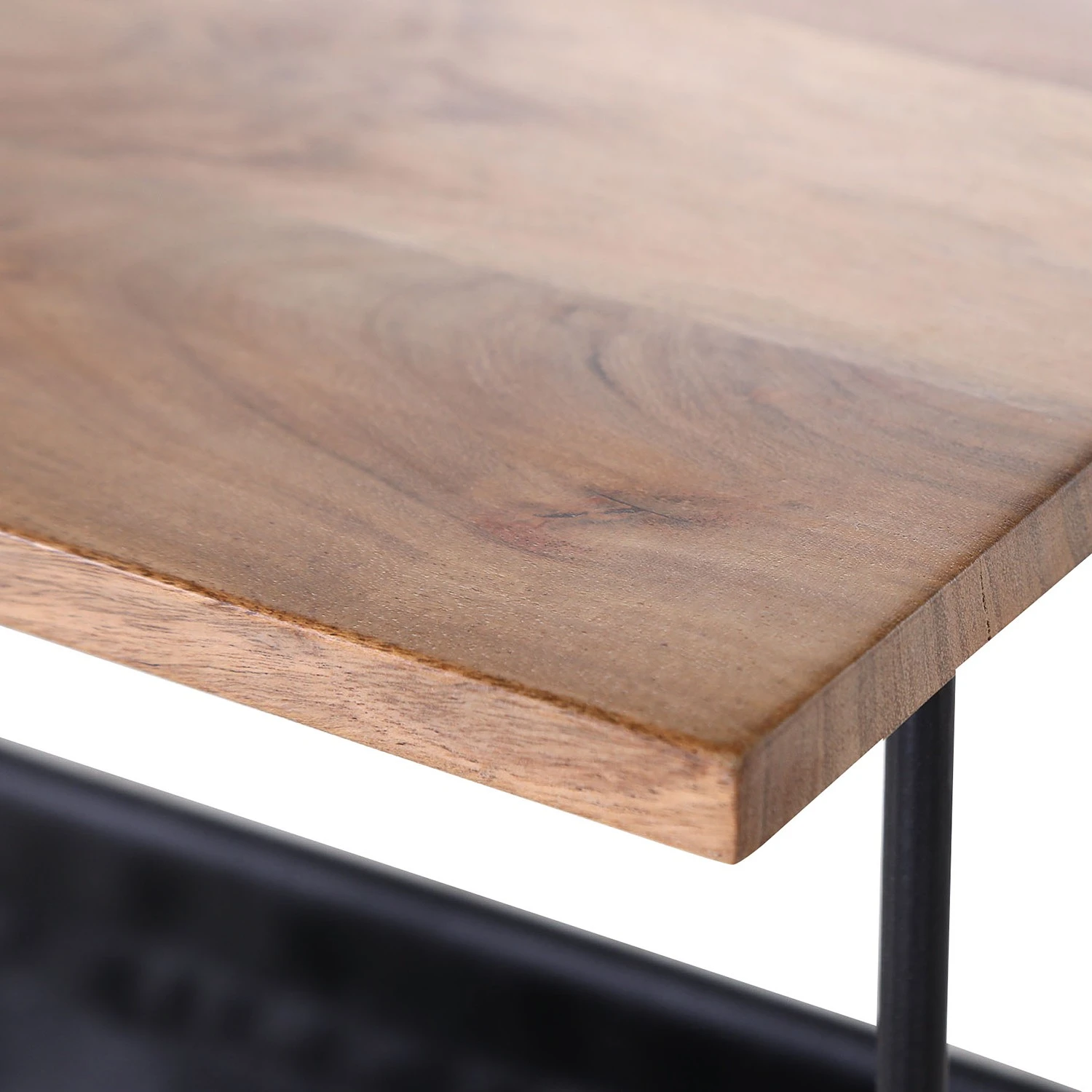 Red Living Beistelltisch Ugo IV - Mango massiv / Metall - Mango / Schwarz 3 Red Living Beistelltisch Ugo IV - Mango massiv / Metall - Mango / Schwarz – Bild 3