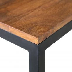 Red Living Beistelltisch Ugo II - Mango massiv / Metall - Mango / Schwarz -Wohnzimmermöbel boutique en ligne 1000341967 220331 041 DETAILS P000000001000341967