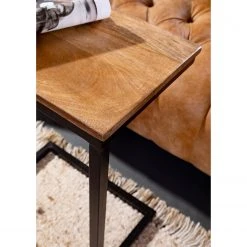 Red Living Beistelltisch Ugo II - Mango massiv / Metall - Mango / Schwarz -Wohnzimmermöbel boutique en ligne 1000341967 220331 044 DETAILS P000000001000341967