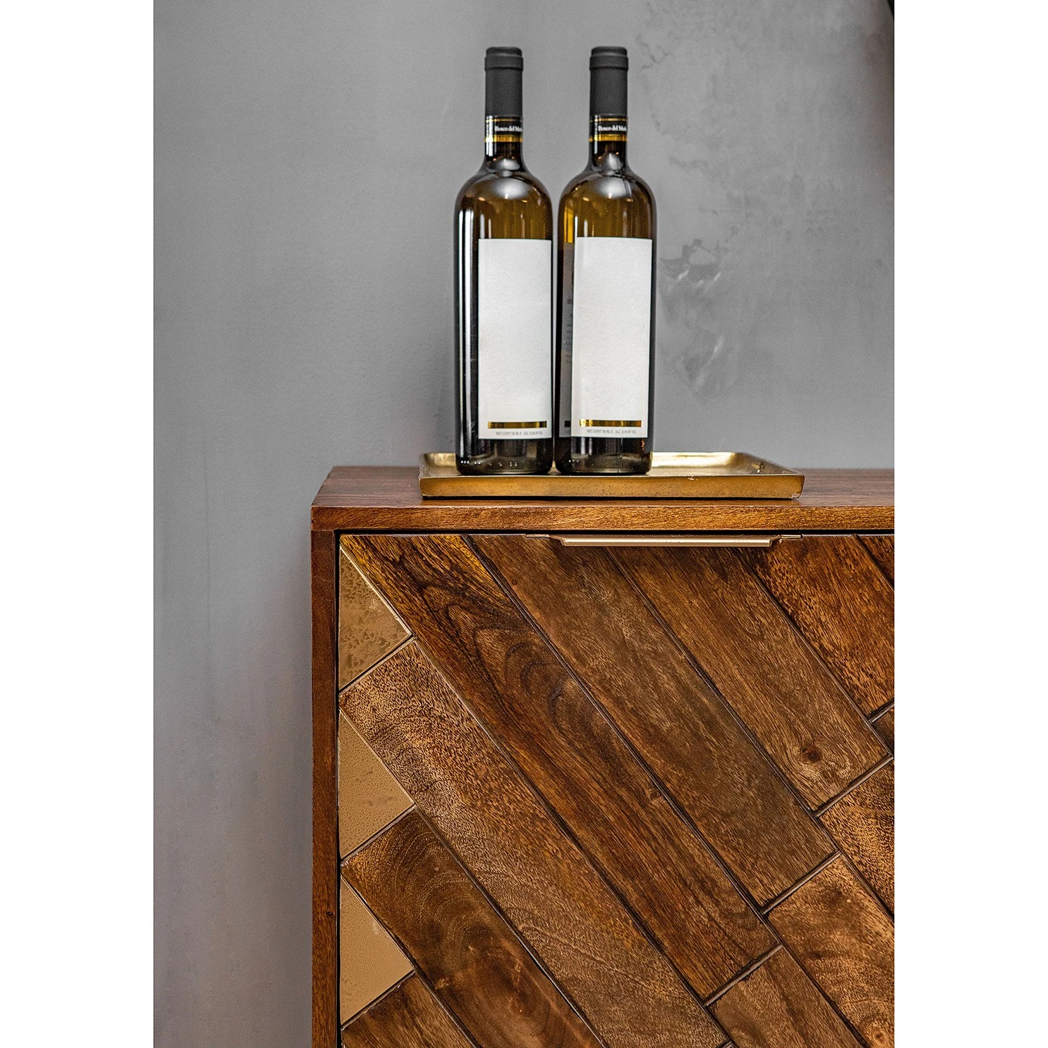 Red Living Sideboard Nook - Mango massiv / Metall - Mango / Gold 7 Red Living Sideboard Nook - Mango massiv / Metall - Mango / Gold – Bild 7