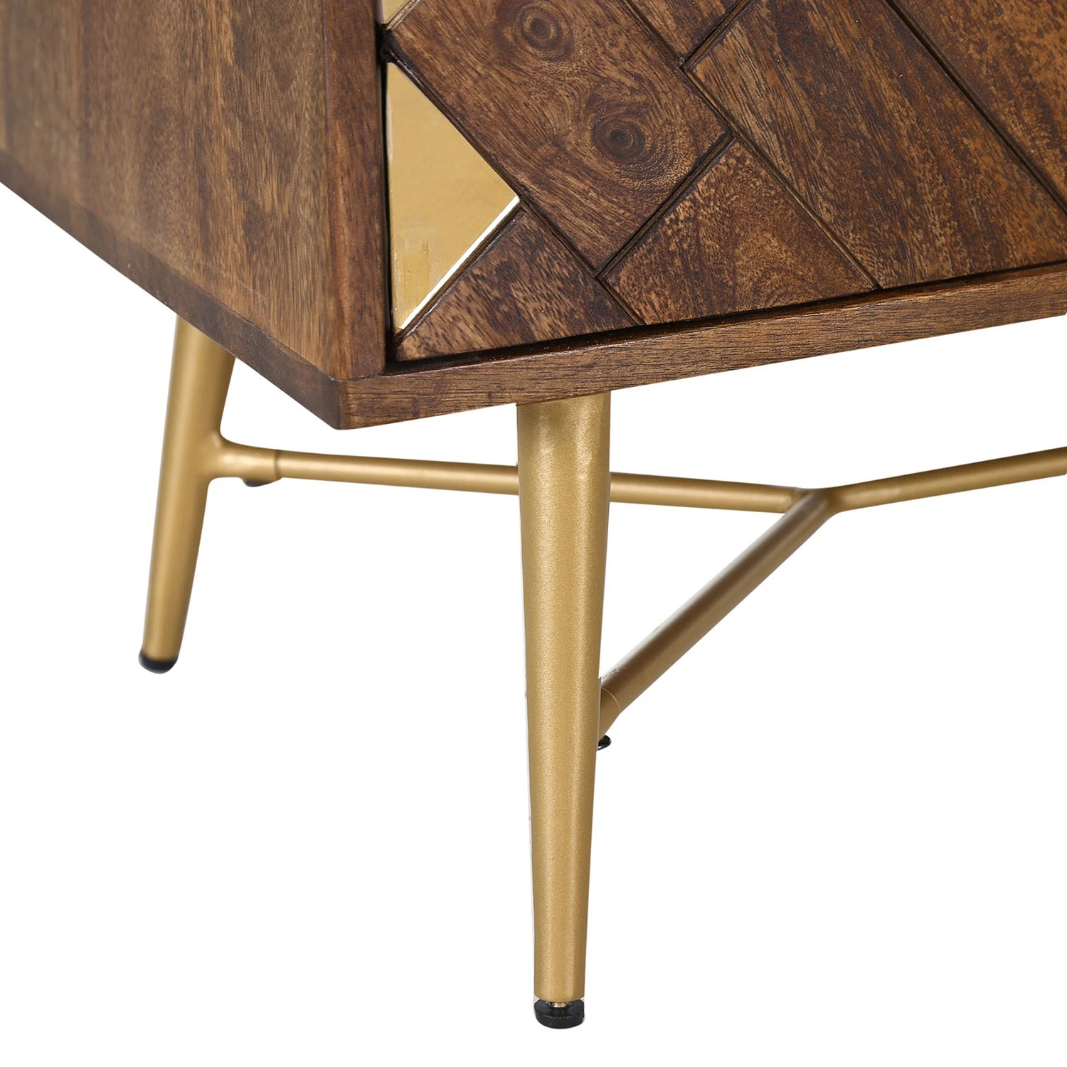 Red Living Sideboard Nook - Mango massiv / Metall - Mango / Gold 10 Red Living Sideboard Nook - Mango massiv / Metall - Mango / Gold – Bild 10