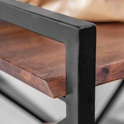 Red Living Regal Ugo II - Mango massiv / Metall - Mango / Schwarz -Wohnzimmermöbel boutique en ligne 1000341970 220331 073 DETAILS P000000001000341970