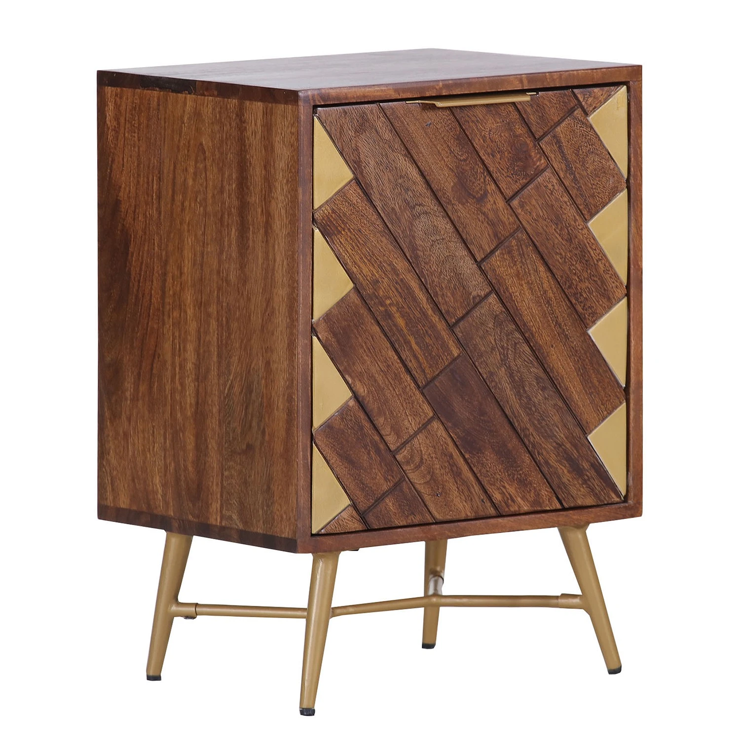 Red Living Beistelltisch Nook - Mango massiv / Metall - Mango / Gold 1 Red Living Beistelltisch Nook - Mango massiv / Metall - Mango / Gold