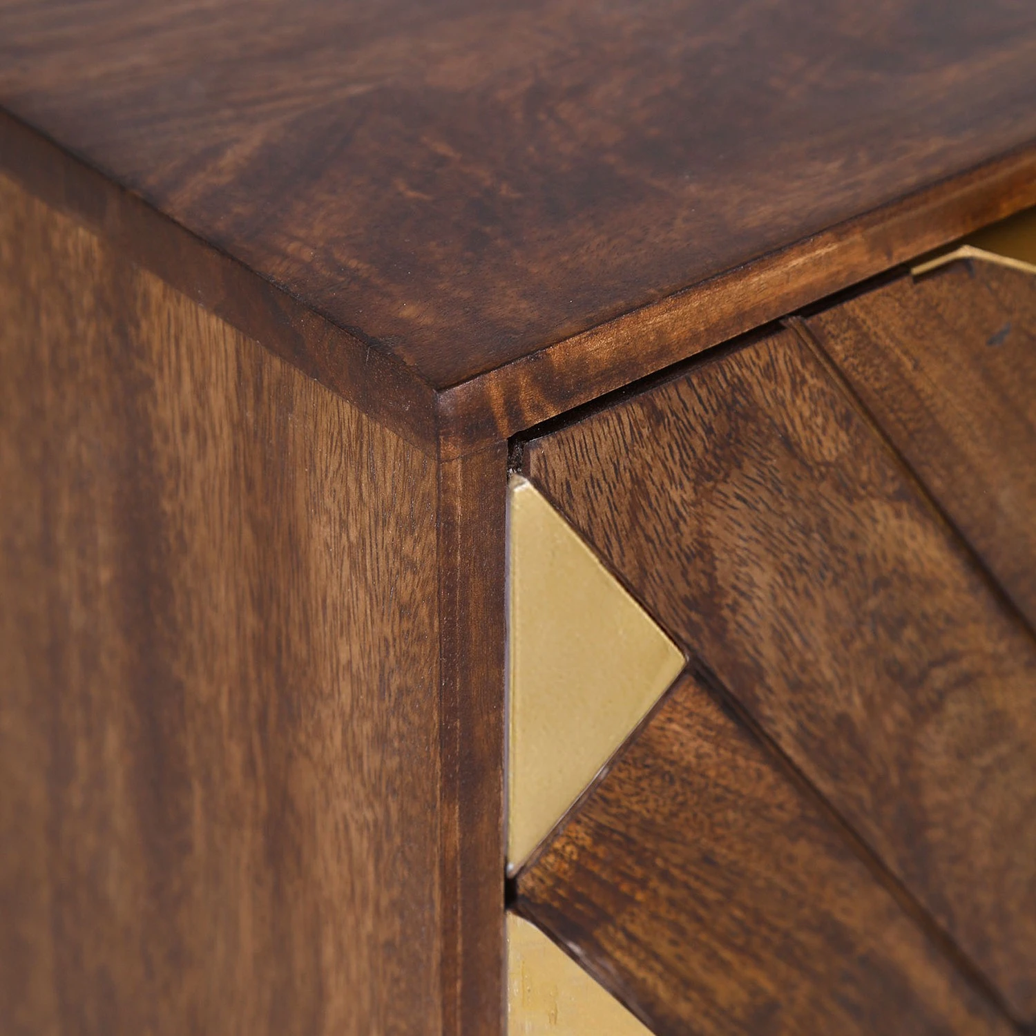 Red Living Beistelltisch Nook - Mango massiv / Metall - Mango / Gold 4 Red Living Beistelltisch Nook - Mango massiv / Metall - Mango / Gold – Bild 4