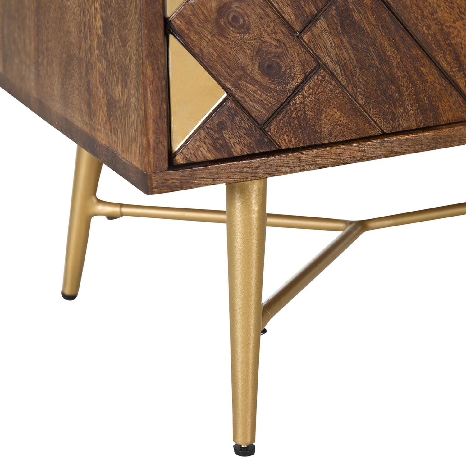 Red Living Beistelltisch Nook - Mango massiv / Metall - Mango / Gold 7 Red Living Beistelltisch Nook - Mango massiv / Metall - Mango / Gold – Bild 7