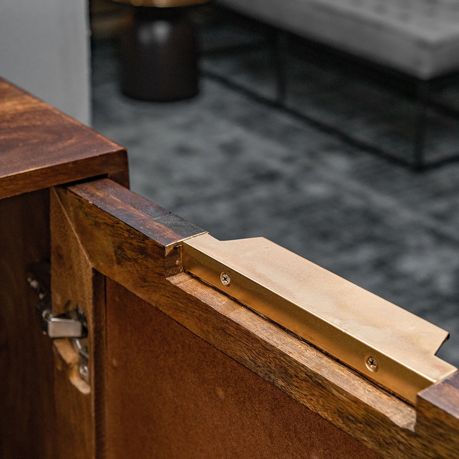 Red Living Beistelltisch Nook - Mango massiv / Metall - Mango / Gold 10 Red Living Beistelltisch Nook - Mango massiv / Metall - Mango / Gold – Bild 10