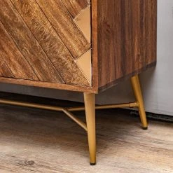 Red Living Beistelltisch Nook - Mango massiv / Metall - Mango / Gold 21 Red Living Beistelltisch Nook - Mango massiv / Metall - Mango / Gold -Wohnzimmermöbel boutique en ligne 1000341971 220517 033 DETAILS P000000001000341971