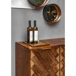 Red Living Kommode Nook - Mango massiv / Metall - Mango / Gold -Wohnzimmermöbel boutique en ligne 1000341972 220331 060 DETAILS P000000001000341972