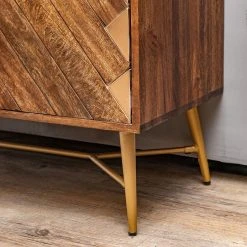 Red Living Kommode Nook - Mango massiv / Metall - Mango / Gold -Wohnzimmermöbel boutique en ligne 1000341972 220331 063 DETAILS P000000001000341972