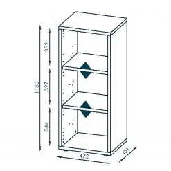 Maja Möbel Aktenregal Homebase - Esche Schwarz Dekor - Höhe: 113 cm 10 Maja Möbel Aktenregal Homebase - Esche Schwarz Dekor - Höhe: 113 cm -Wohnzimmermöbel boutique en ligne 1000341977 220325 500 SKETCH DETAILS P000000001000341977 sketch