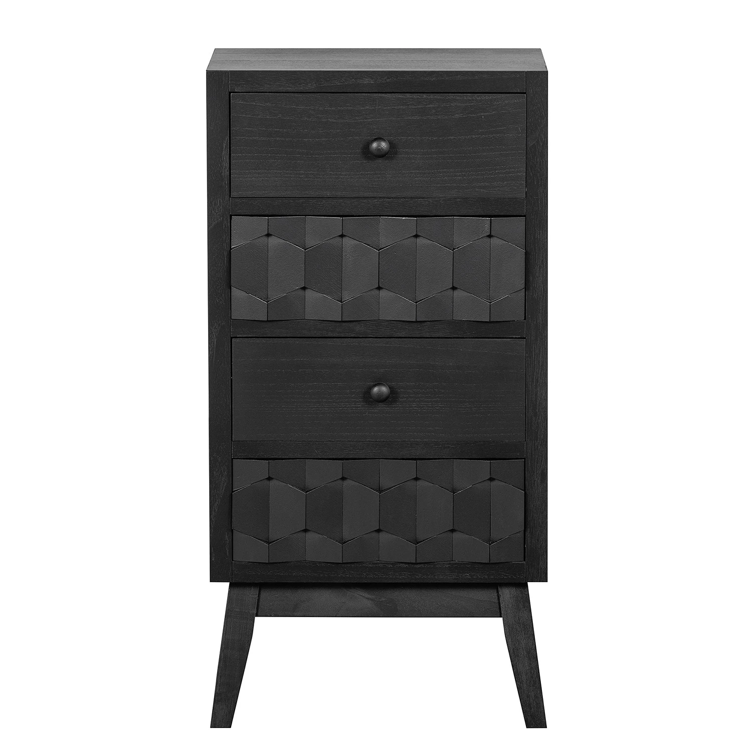 Red Living Beistelltisch Tyrone - Pinie Schwarz - Höhe: 79 cm 5 Red Living Beistelltisch Tyrone - Pinie Schwarz - Höhe: 79 cm – Bild 5