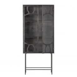 Red Living Vitrinenschrank Rustique - Metall - Antik Schwarz -Wohnzimmermöbel boutique en ligne 1000342085 220401 030 DETAILS P000000001000342085