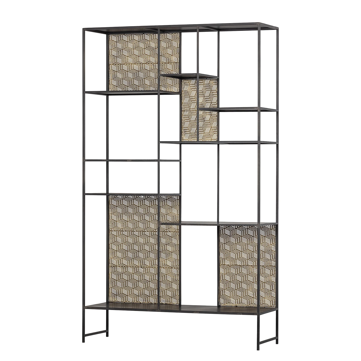 Red Living Regal Quito - Metall - Antik Messing / Schwarz 1 Red Living Regal Quito - Metall - Antik Messing / Schwarz