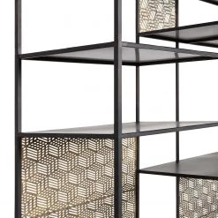 Red Living Regal Quito - Metall - Antik Messing / Schwarz 11 Red Living Regal Quito - Metall - Antik Messing / Schwarz -Wohnzimmermöbel boutique en ligne 1000342095 220401 050 DETAILS P000000001000342095